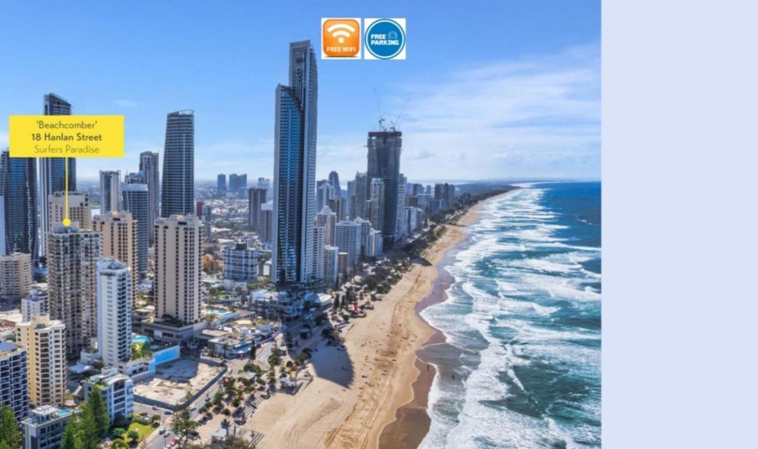 Beachside Apartment In The Heart Of Surfers Paradise - Free Parking Gold Coast Eksteriør bilde